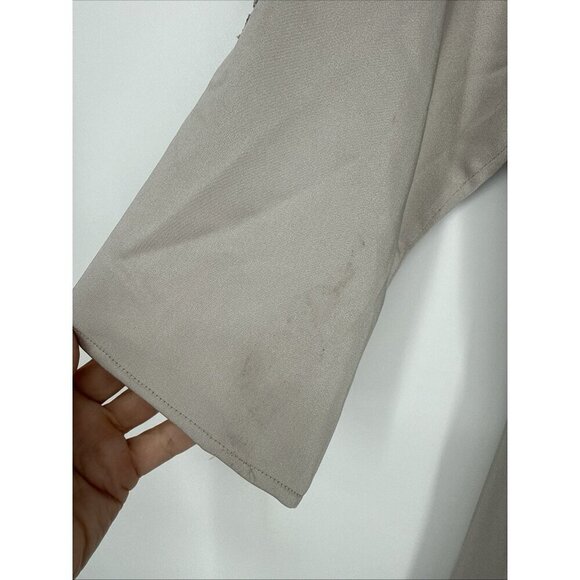 La Femme Womens Size 4 Silver 29227 Embroidered Illusion Neck Gown $469 New - Picture 9 of 16